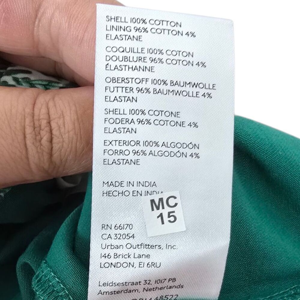 NWT Cecilia Pettersson by Anthropologie sz M Palm Swing Tube Top crop tropical - Picture 4 of 4